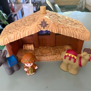 Fisher Price Little People Musical Nativity Scene With Camel Donkey Figures